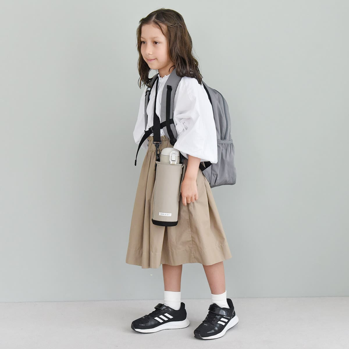 kukka ja puu 北欧モダンなシンプル水筒 キッズボトル 1L カバー付／クッカヤプー