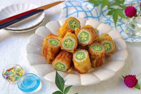 お弁当にもぴったり！「コロコロオクラちくわのカレー焼き」レシピ