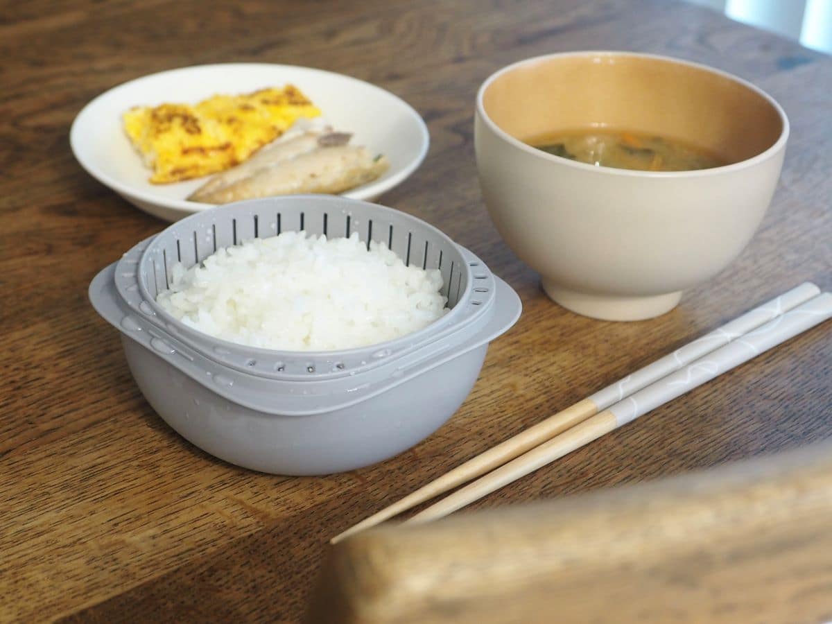 蒸気であたためる冷凍ごはん容器 2個組／ライクイット
