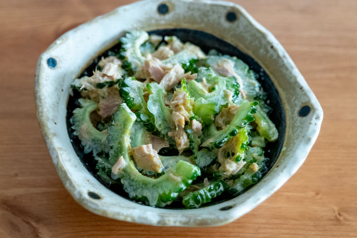 ゴーヤのツナカレーマヨ和え