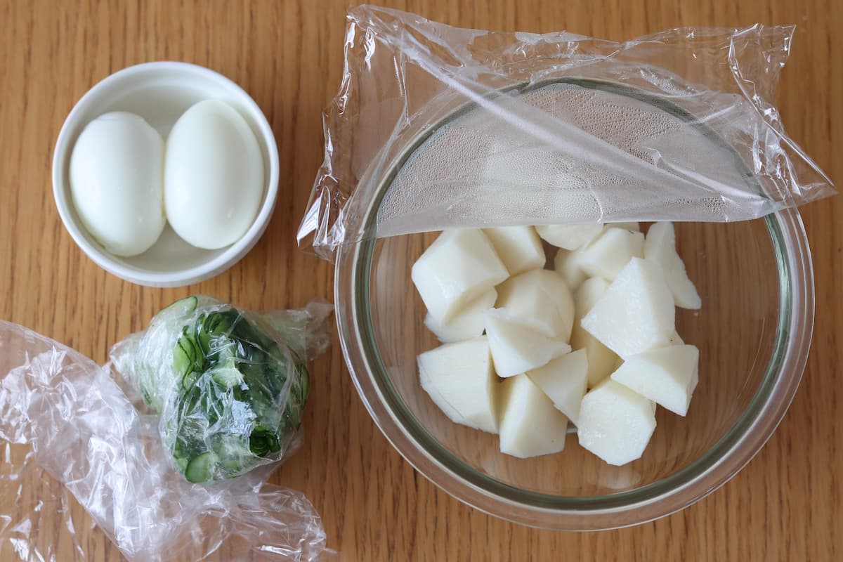 長芋とたまごのポテサラダ作り方
