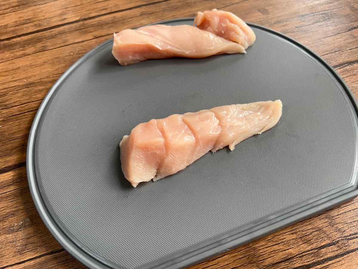 バイカラー 軽量・抗菌まな板(D型)