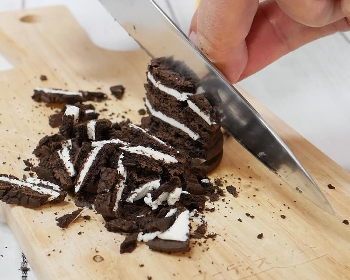 チョコクランチアイス手順1