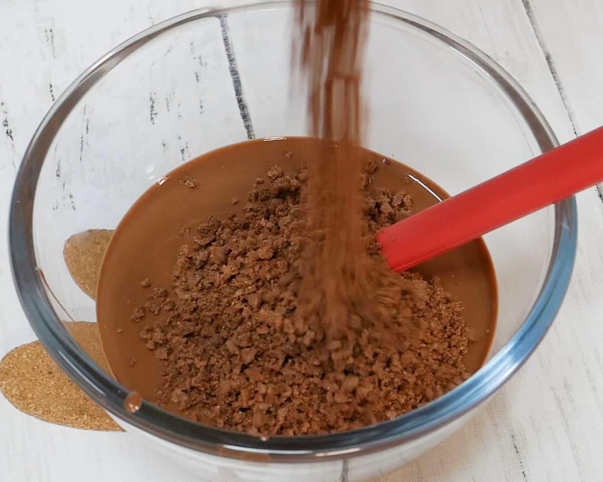 チョコクランチアイス手順7
