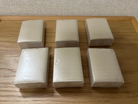 6個入りで99円！外出先で便利な無印良品「ペーパーナプキン」がSNSで話題♪