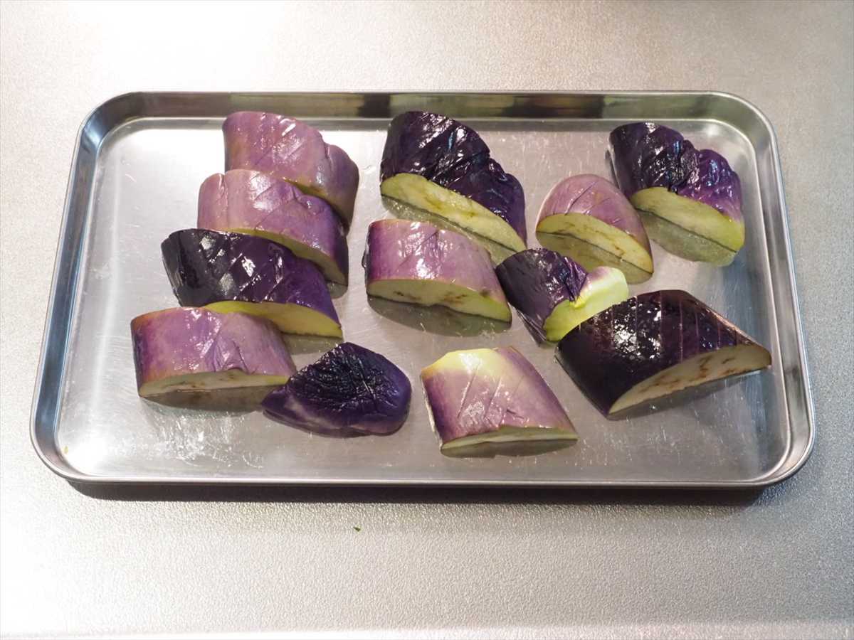 ささみと茄子のぽん酢おろし和え