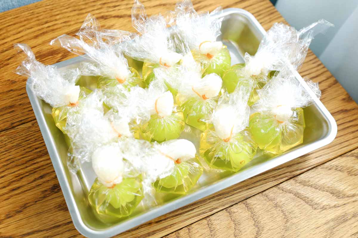 「ジャスミン茶香る！マスカットゼリー」レシピ
