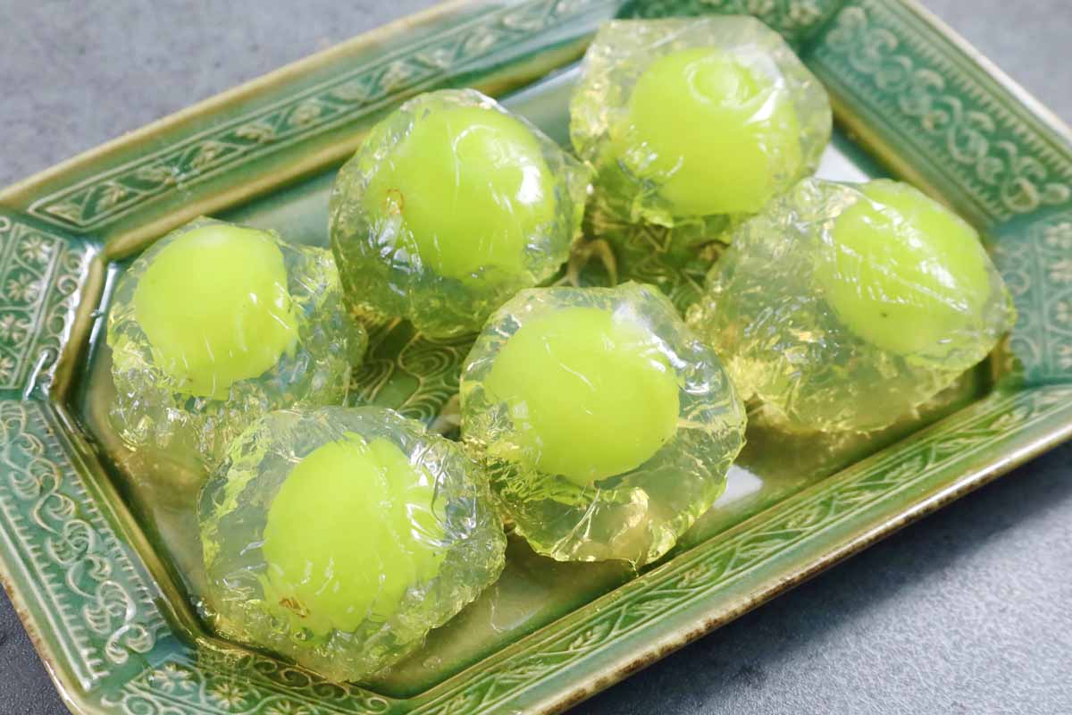 「ジャスミン茶香る！マスカットゼリー」レシピ