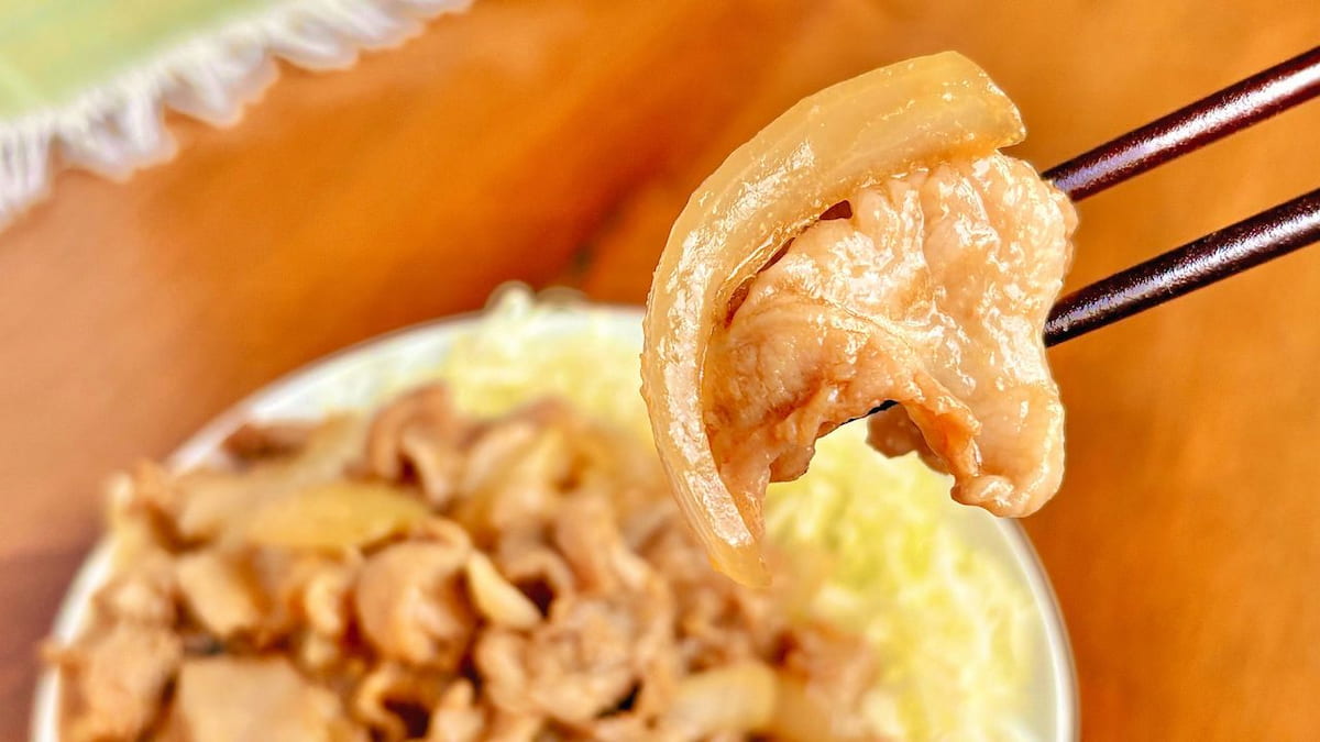 豚こまの生姜焼き風