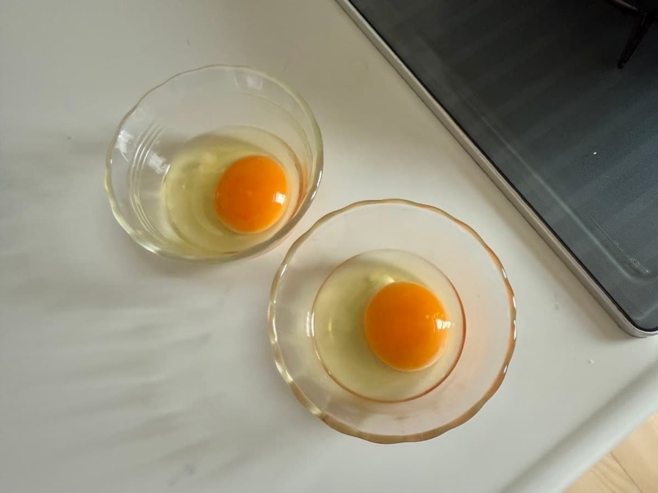 水分を取り除いた生卵