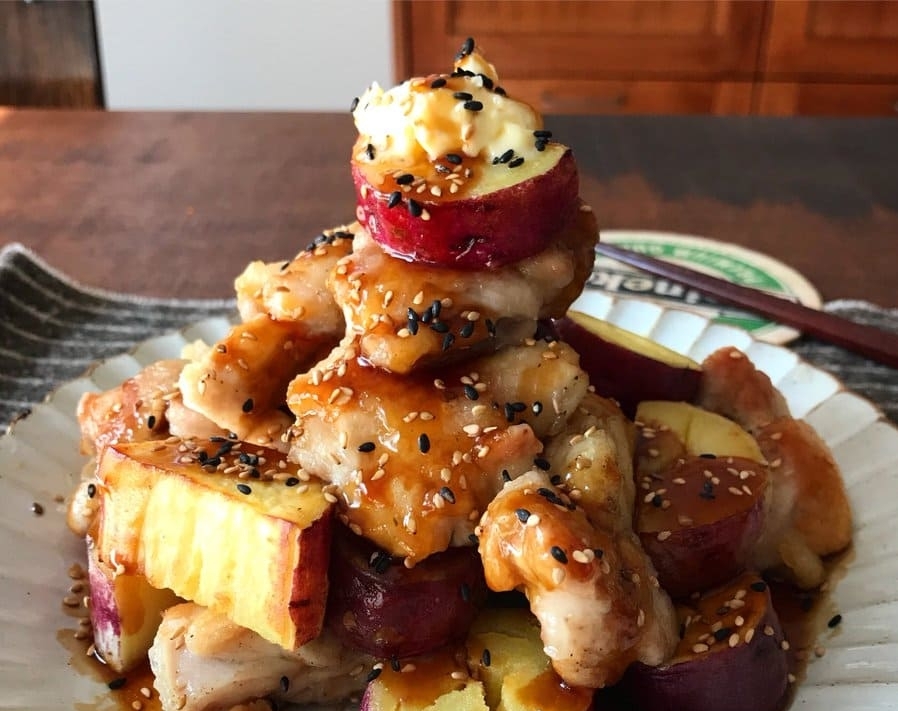 ほくほく、ごろごろ！旨味たっぷりな「鶏もも肉×さつまいも」のおかず