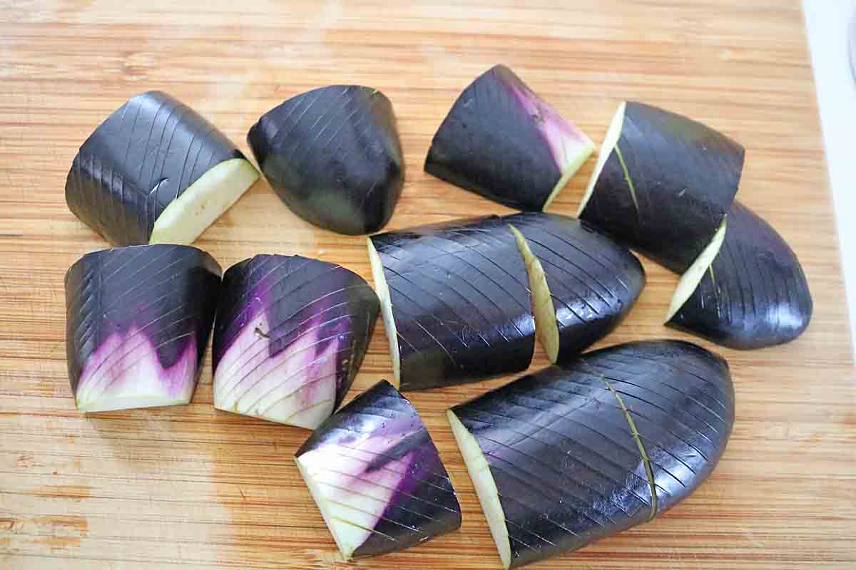 なすと厚揚げ照り焼き９