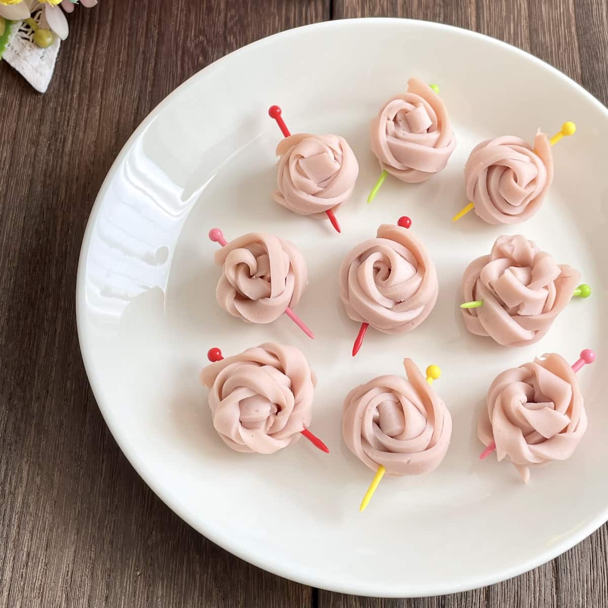 「魚肉ソーセージのばら」レシピ