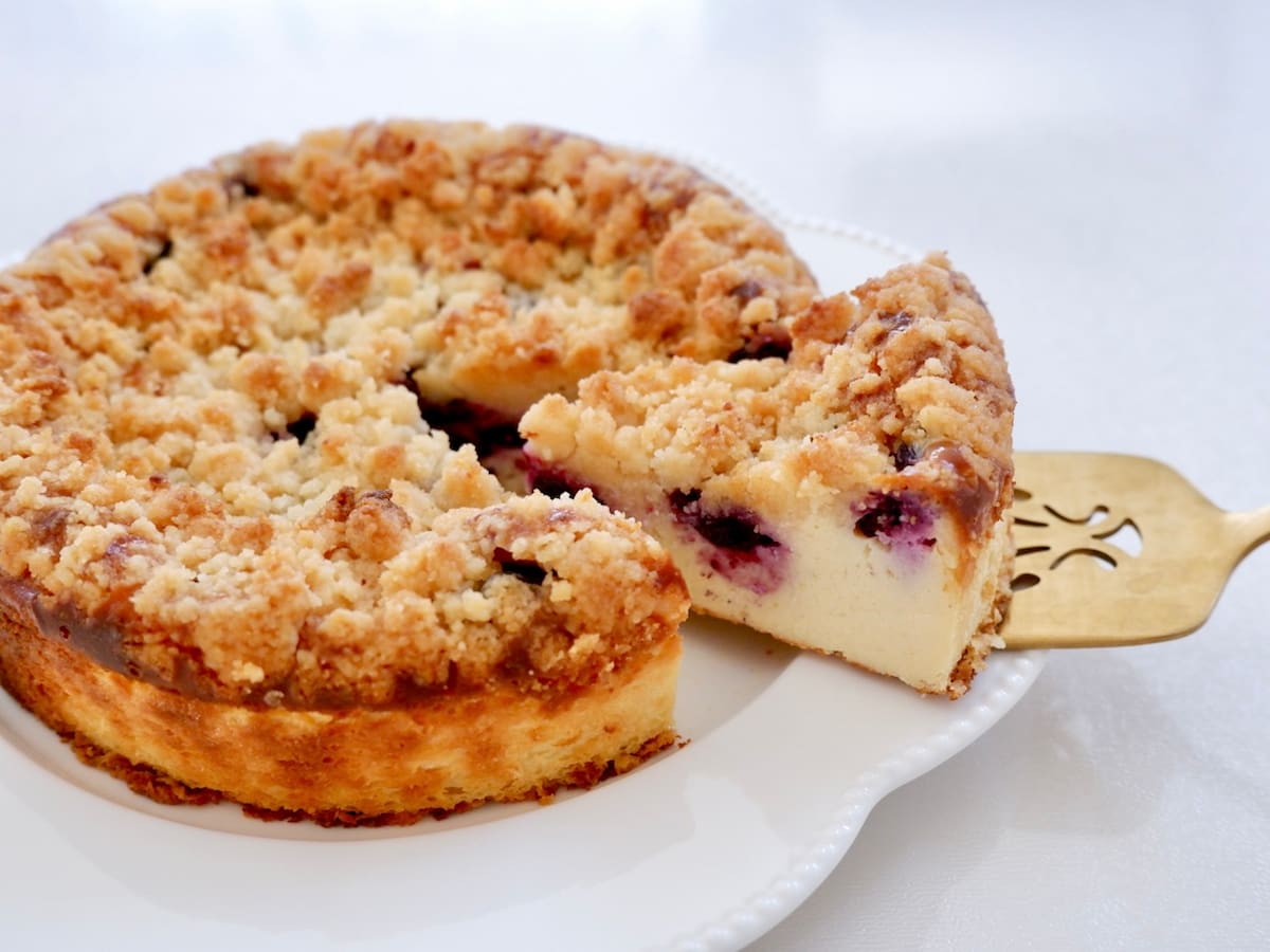 ブルーベリークランブルチーズケーキ