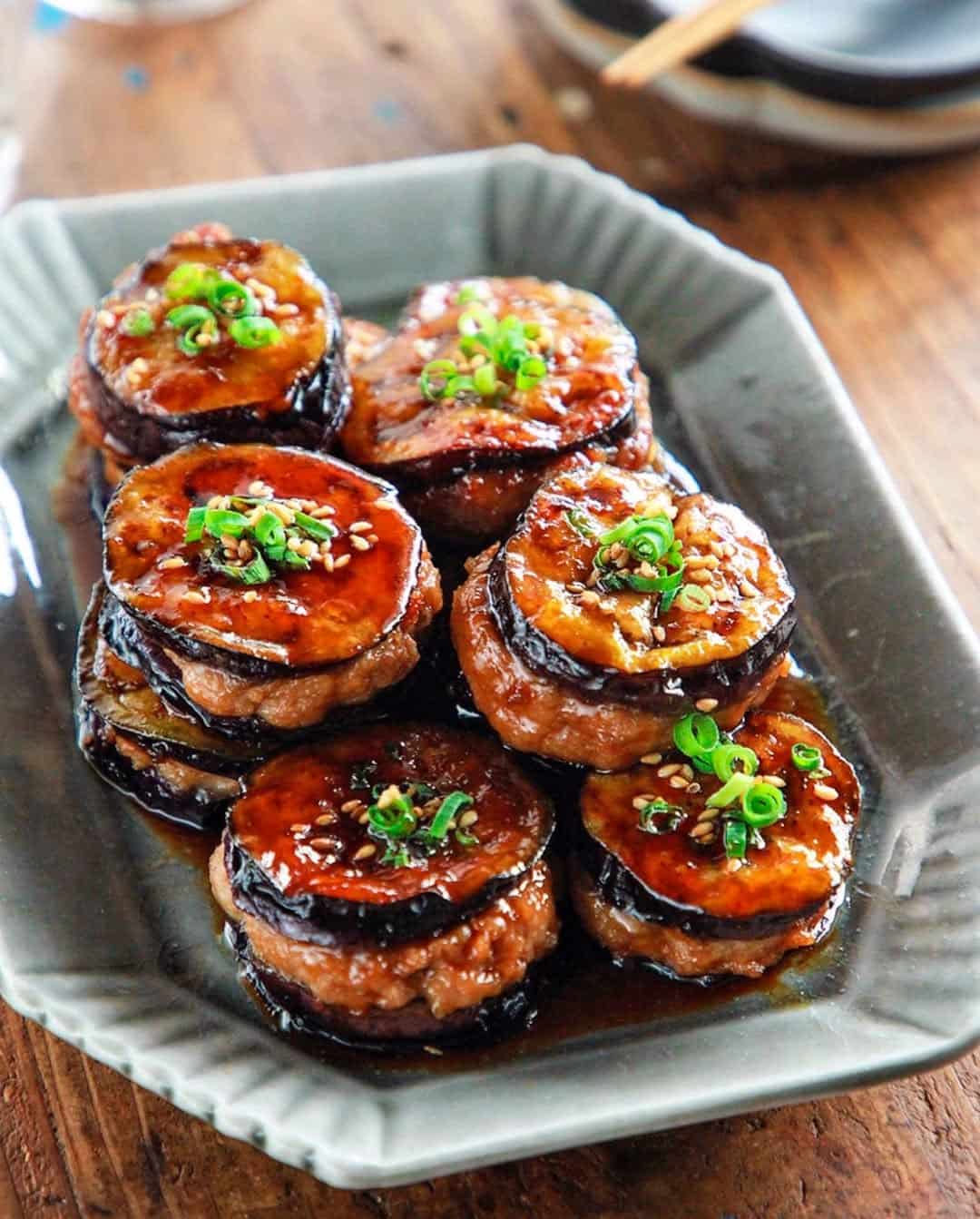ボリューム満点！とろっとジューシーな「なすのはさみ焼き」