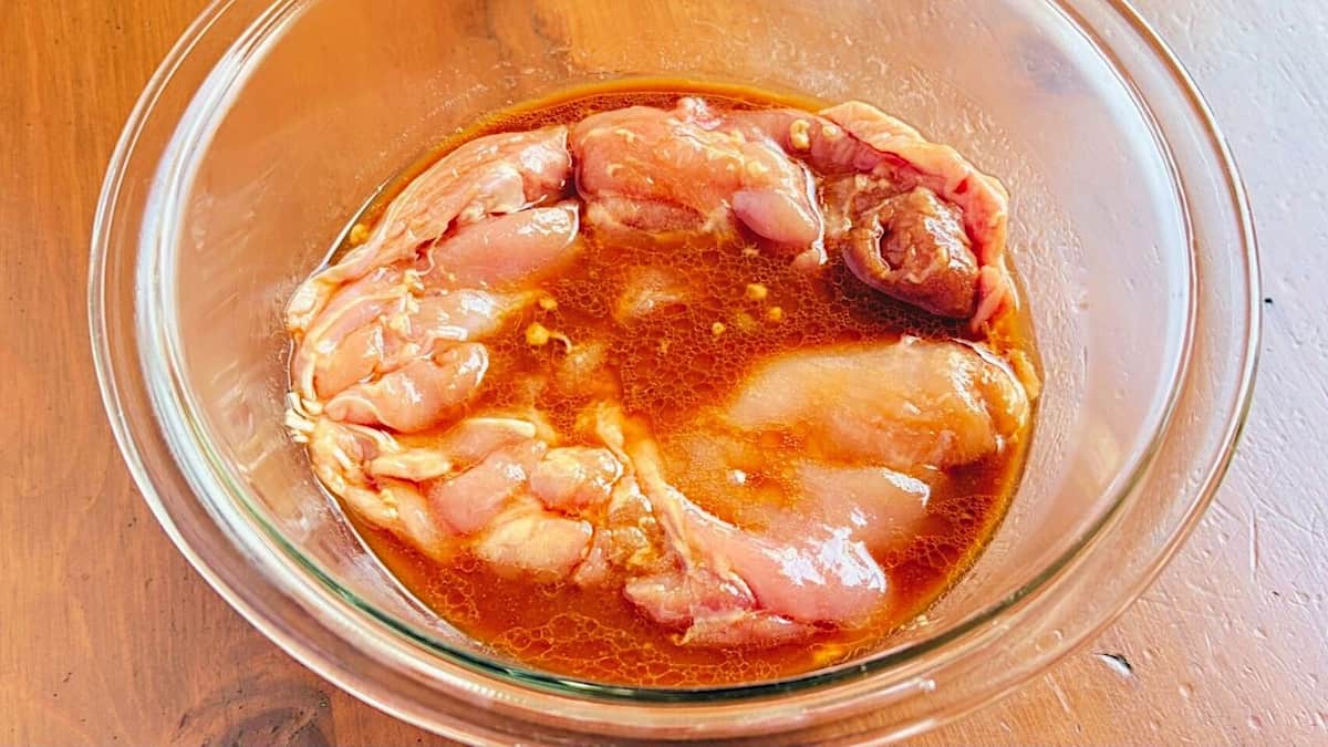 鶏の照り焼き風