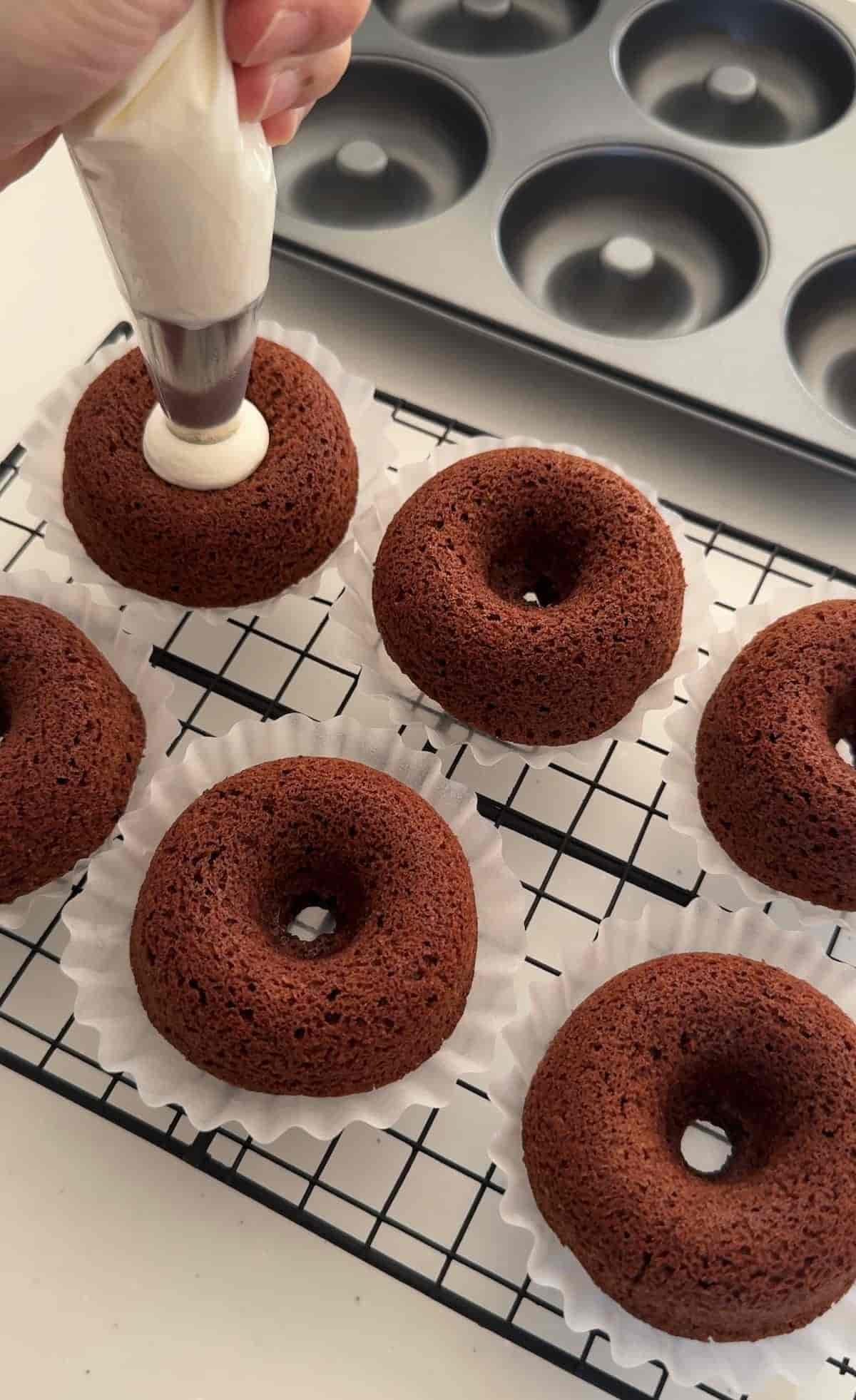 チョコケーキな焼きドーナツ