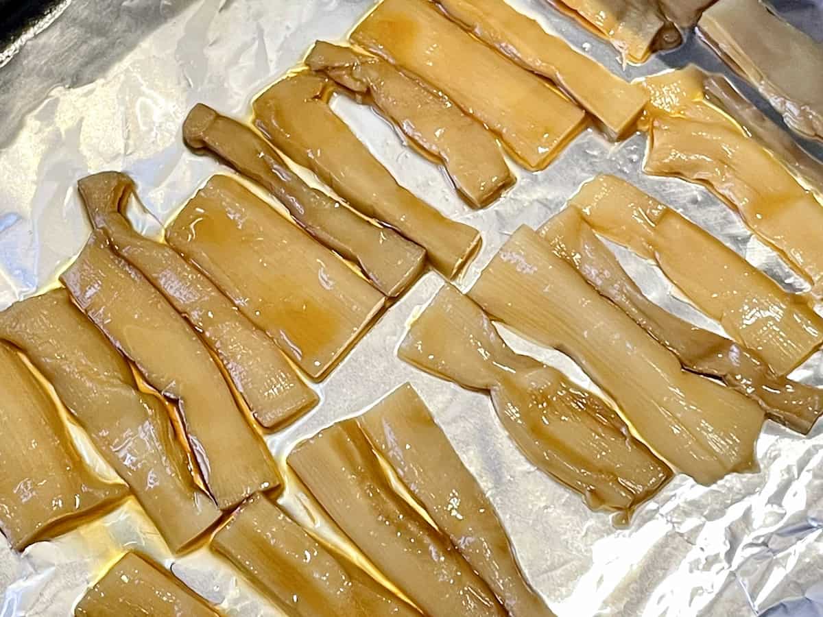 「焼きメンマ」レシピ