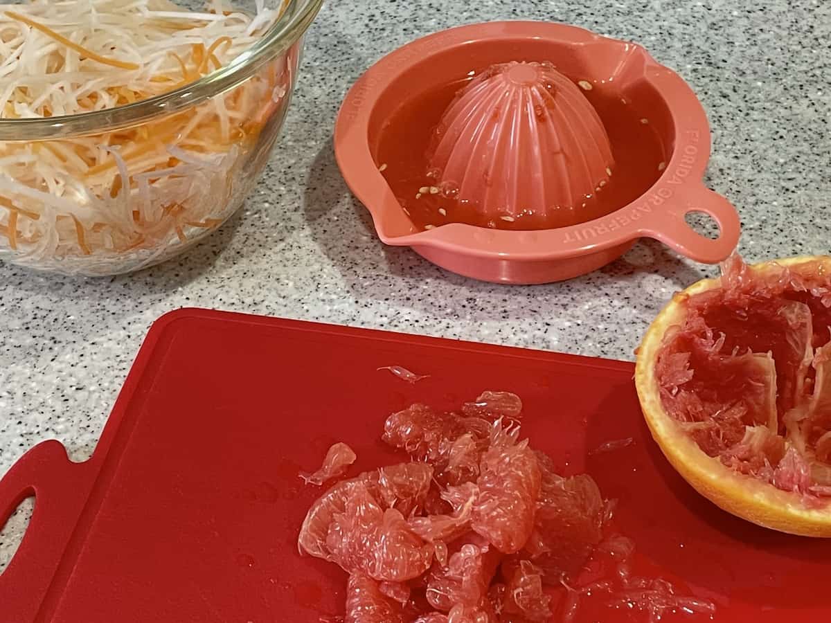 「グレープフルーツのなます」レシピ