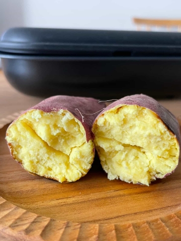 ラップもキッチンペーパーも不要！レンジで焼き色まで楽しめる「焼き芋」好き必見のアイテム