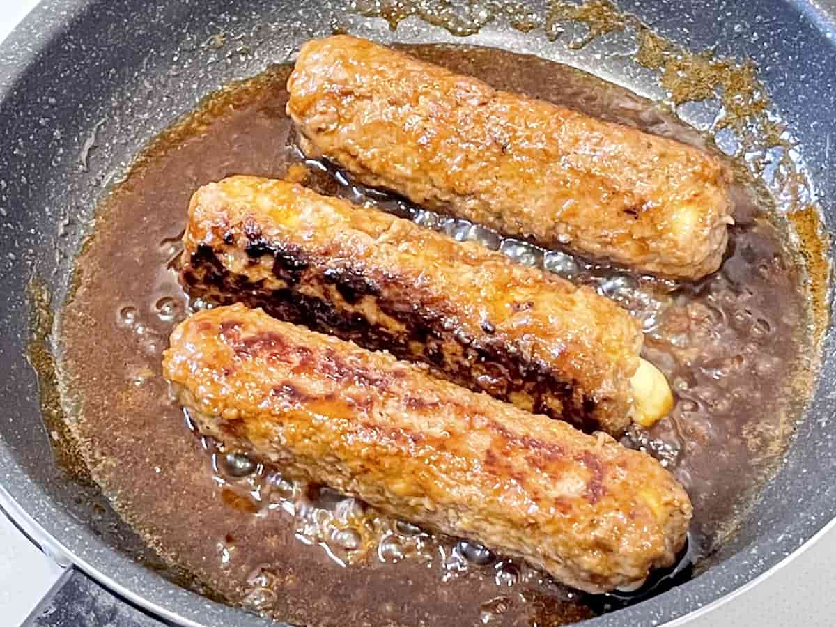 「ちくわチーズのひき肉巻」レシピ