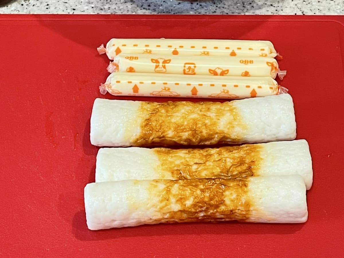 「ちくわチーズのひき肉巻」レシピ