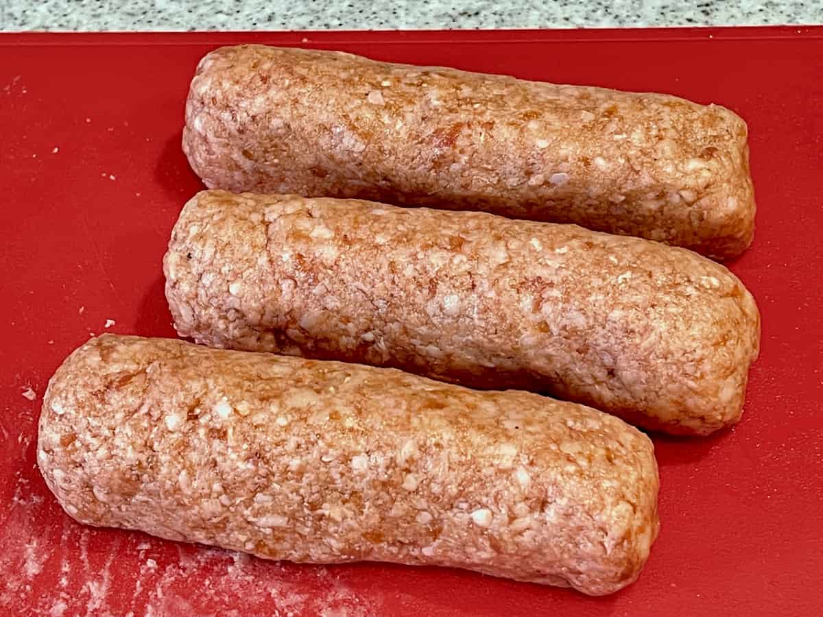 「ちくわチーズのひき肉巻」レシピ