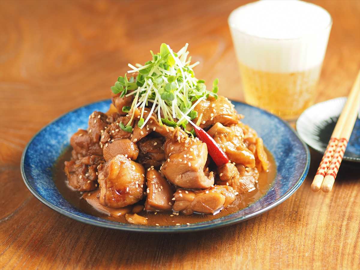 1kgの鶏もも肉を大量調理！フライパンひとつで作る「ポン酢煮」レシピ