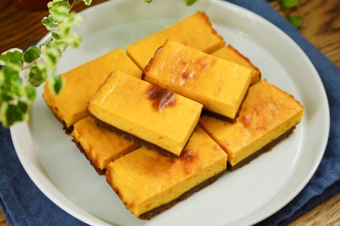 トースターで簡単！ねっとり濃厚「かぼちゃのチーズケーキ」レシピ