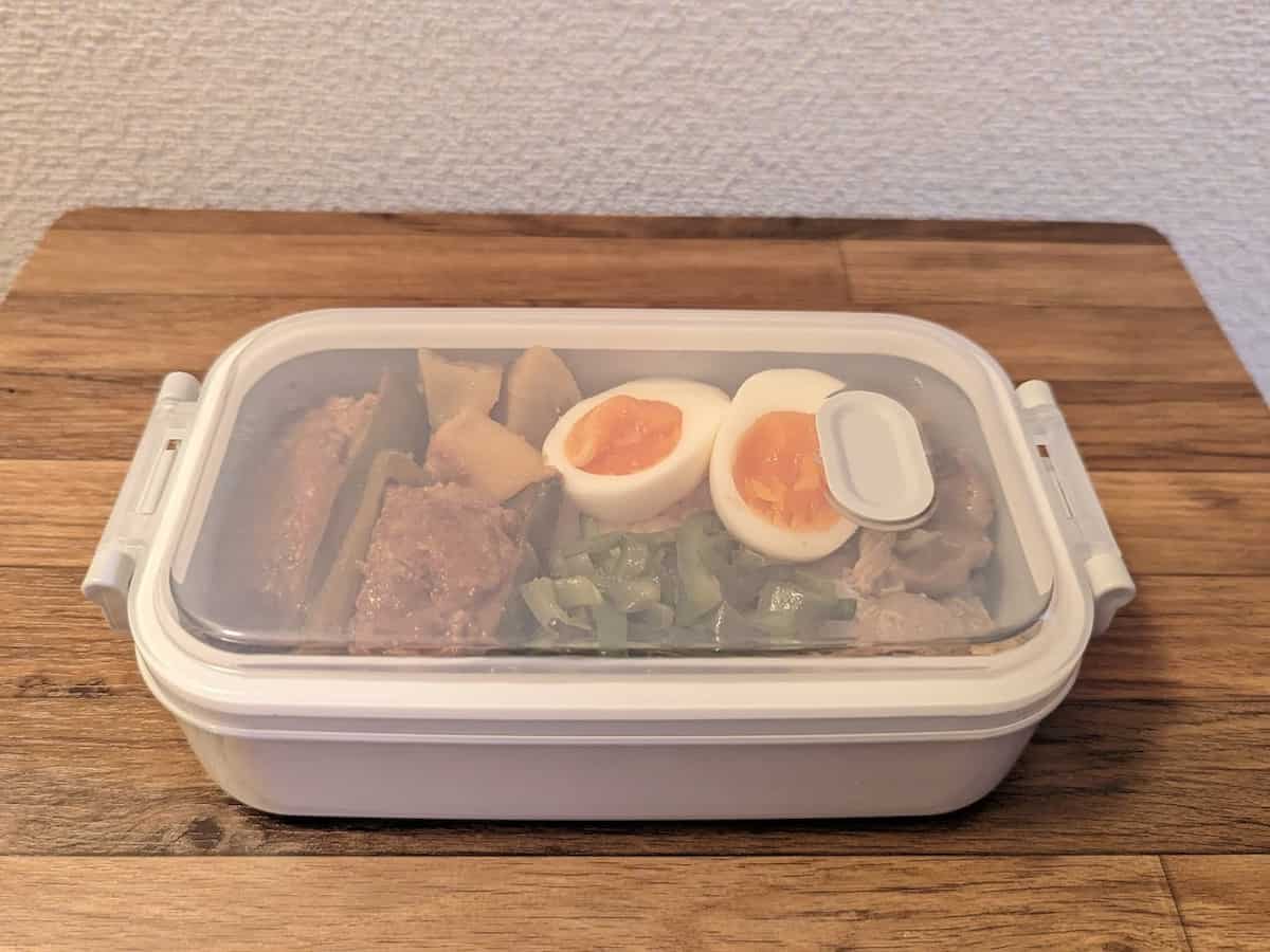 ふたをしたままレンチンできる！ダイソーの「お弁当箱」が便利♪