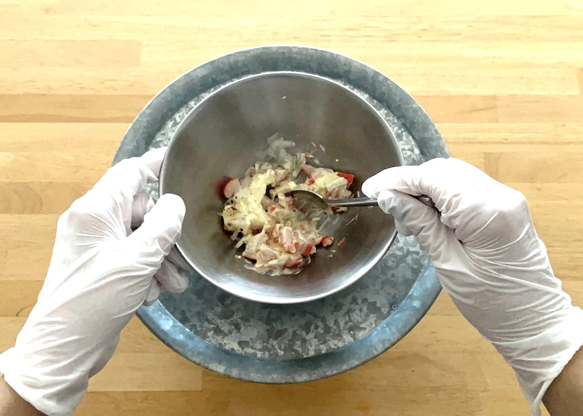 しいたけのカニカママヨ焼き