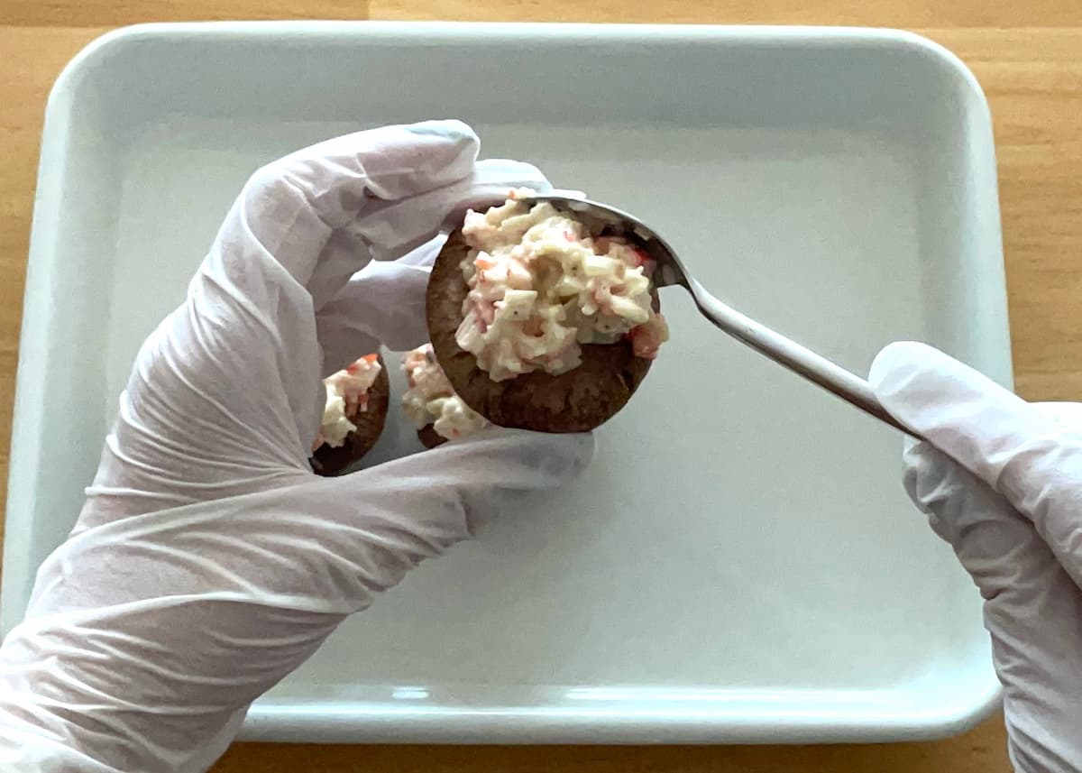 しいたけのカニカママヨ焼き