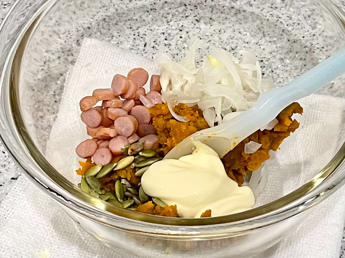 「かぼちゃのハニーマヨサラダ」レシピ