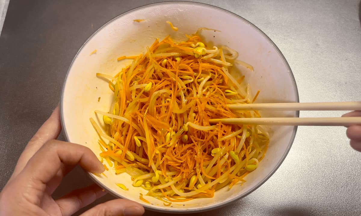 「キャロットラペwith豆もやし」レシピ