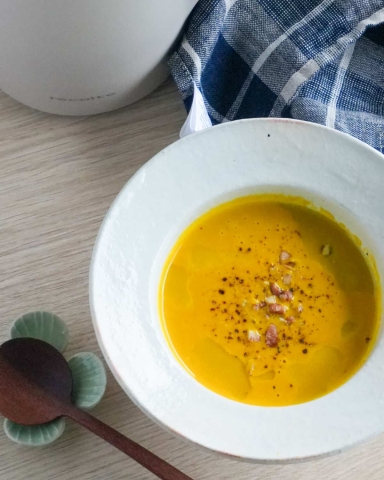 体の芯までぽかぽか!シナモン香る♪「かぼちゃのスパイスポタージュ」レシピ