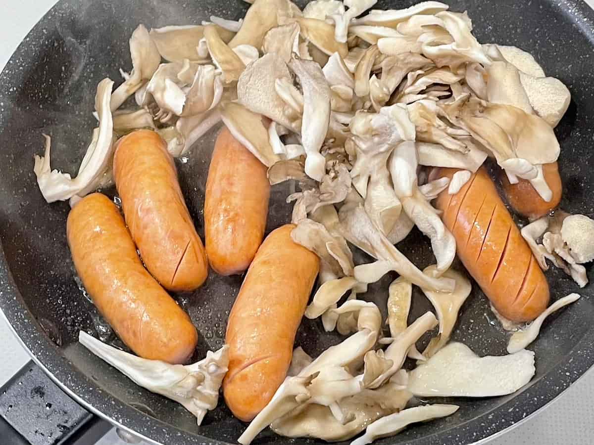 舞茸のホットドッグ