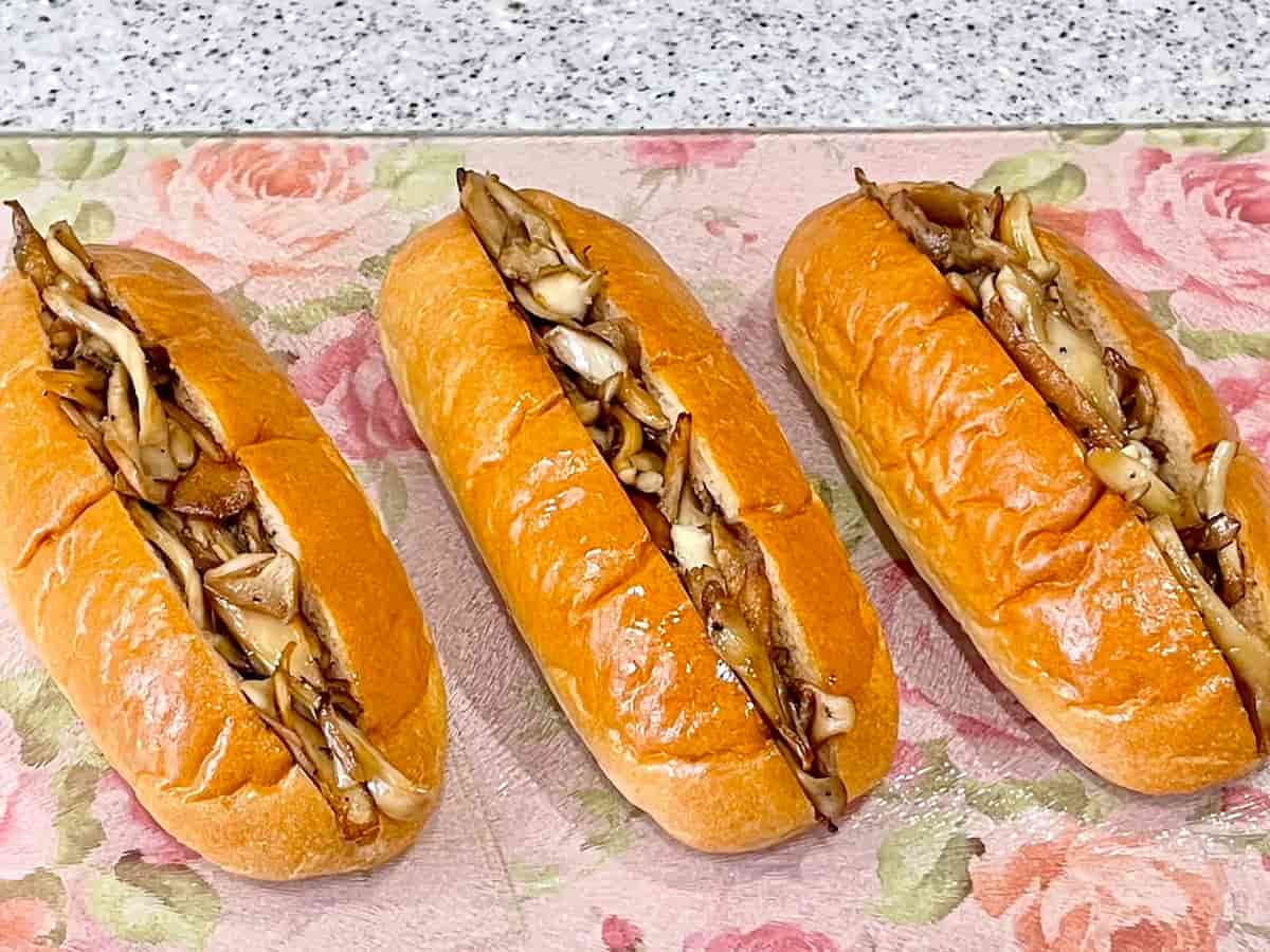 舞茸のホットドッグ