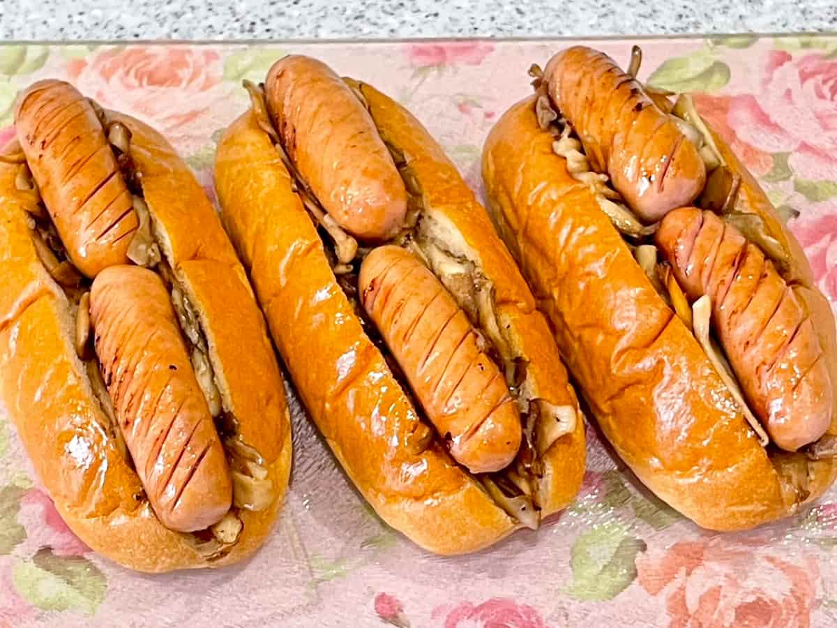 舞茸のホットドッグ