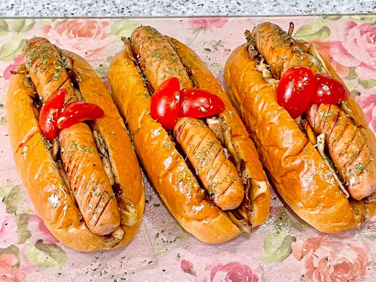 舞茸のホットドッグ