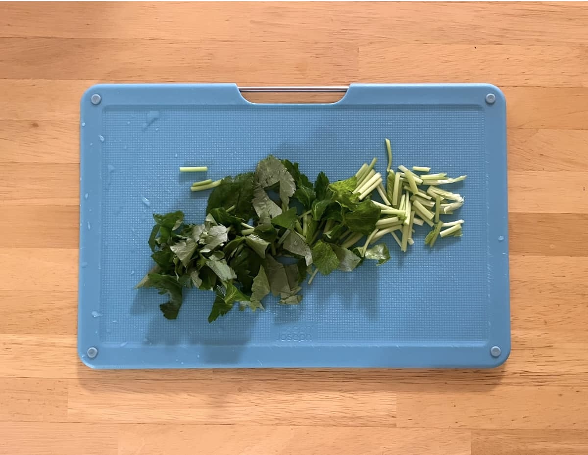 なめたけと三つ葉の卵焼き