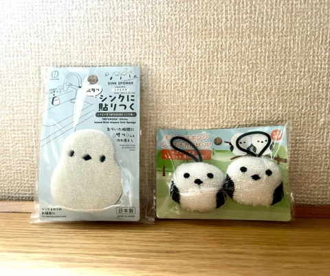 家事のモチベアップ！キャンドゥ「シマエナガスポンジ」を2種ご紹介