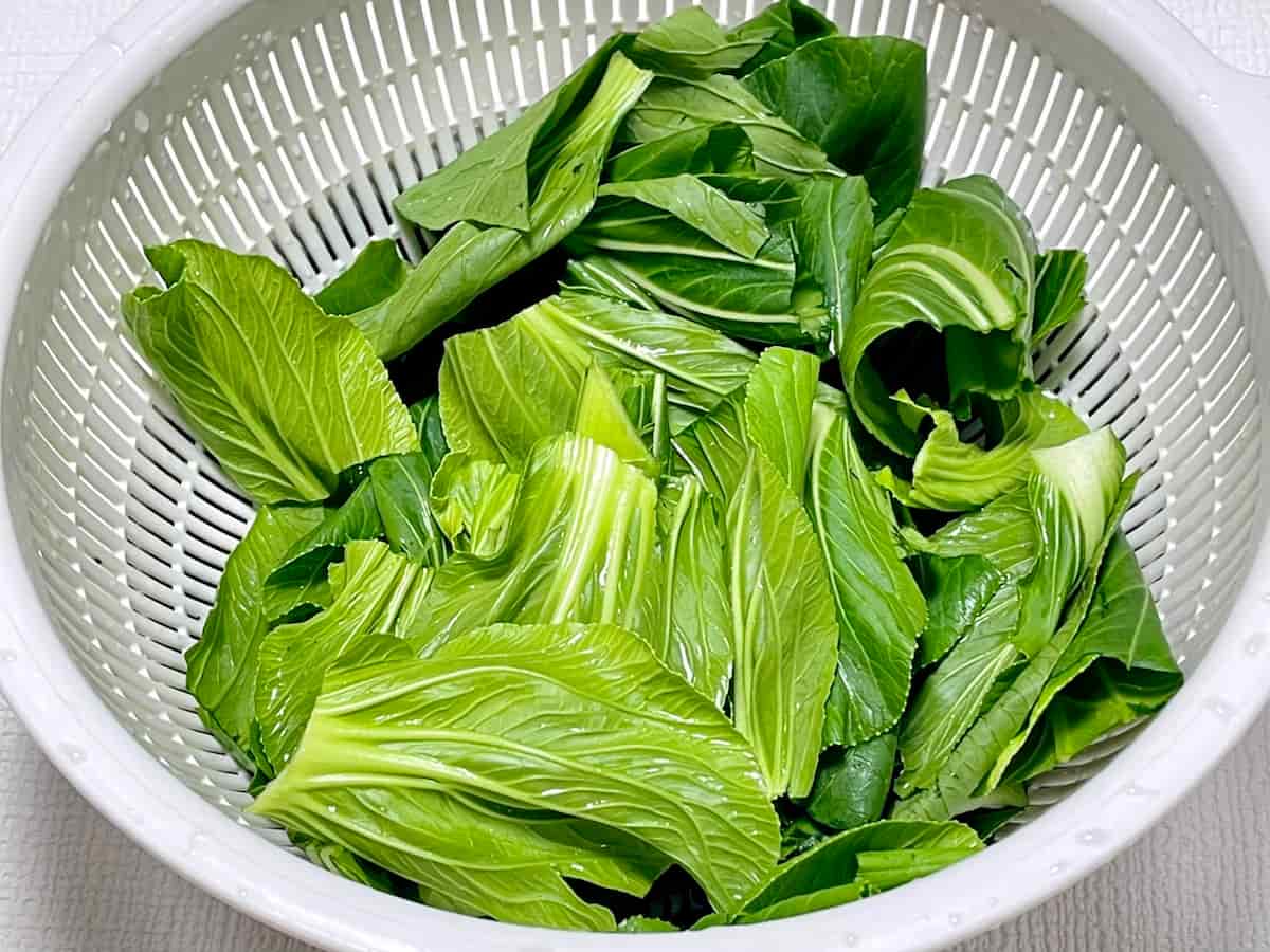 舞茸とチンゲンサイの豚肉中華炒め