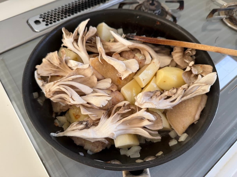 ジャガイモと舞茸