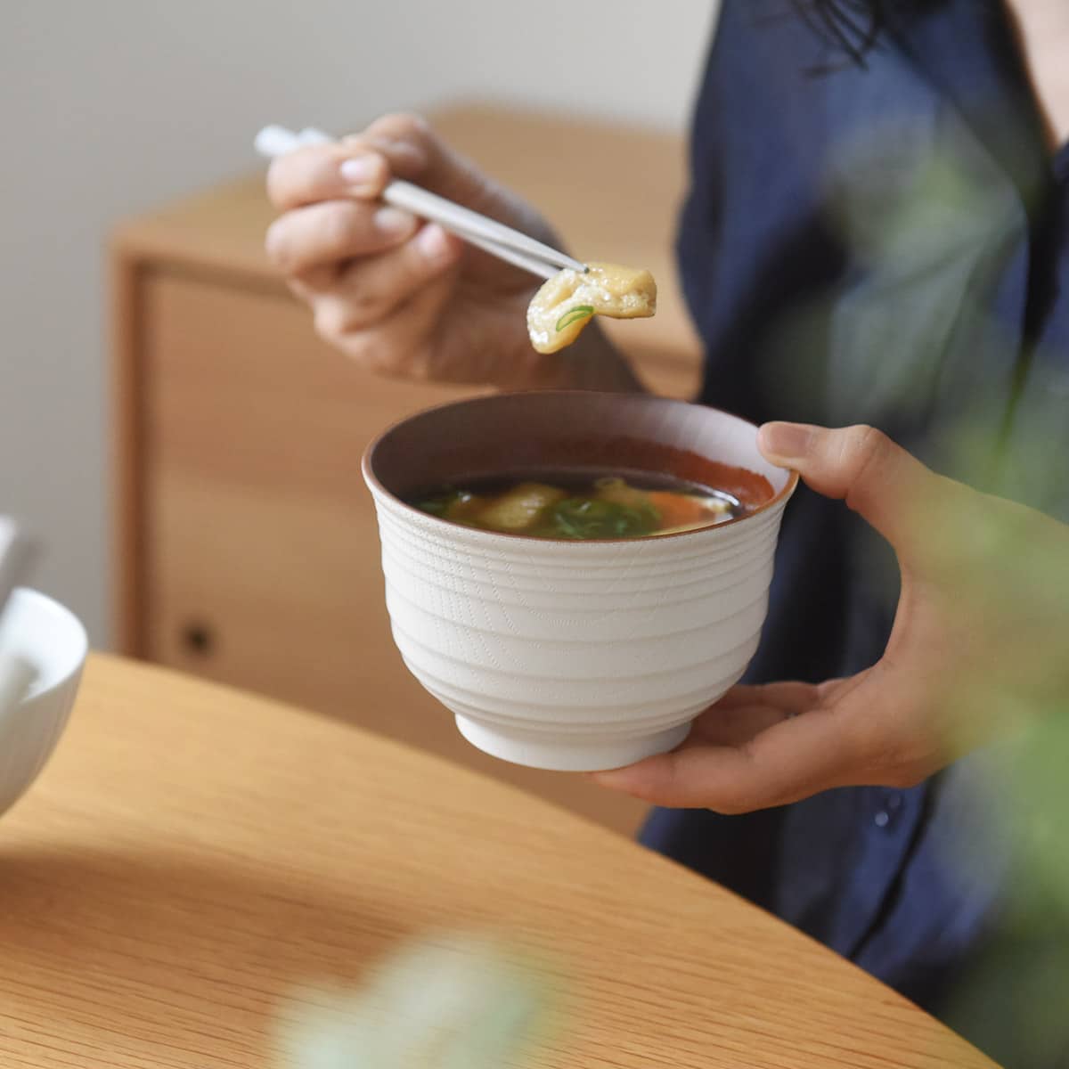 bon moment 軽くて丈夫な 木目調 汁椀 400ml 電子レンジ食洗機対応 日本製/ボンモマン