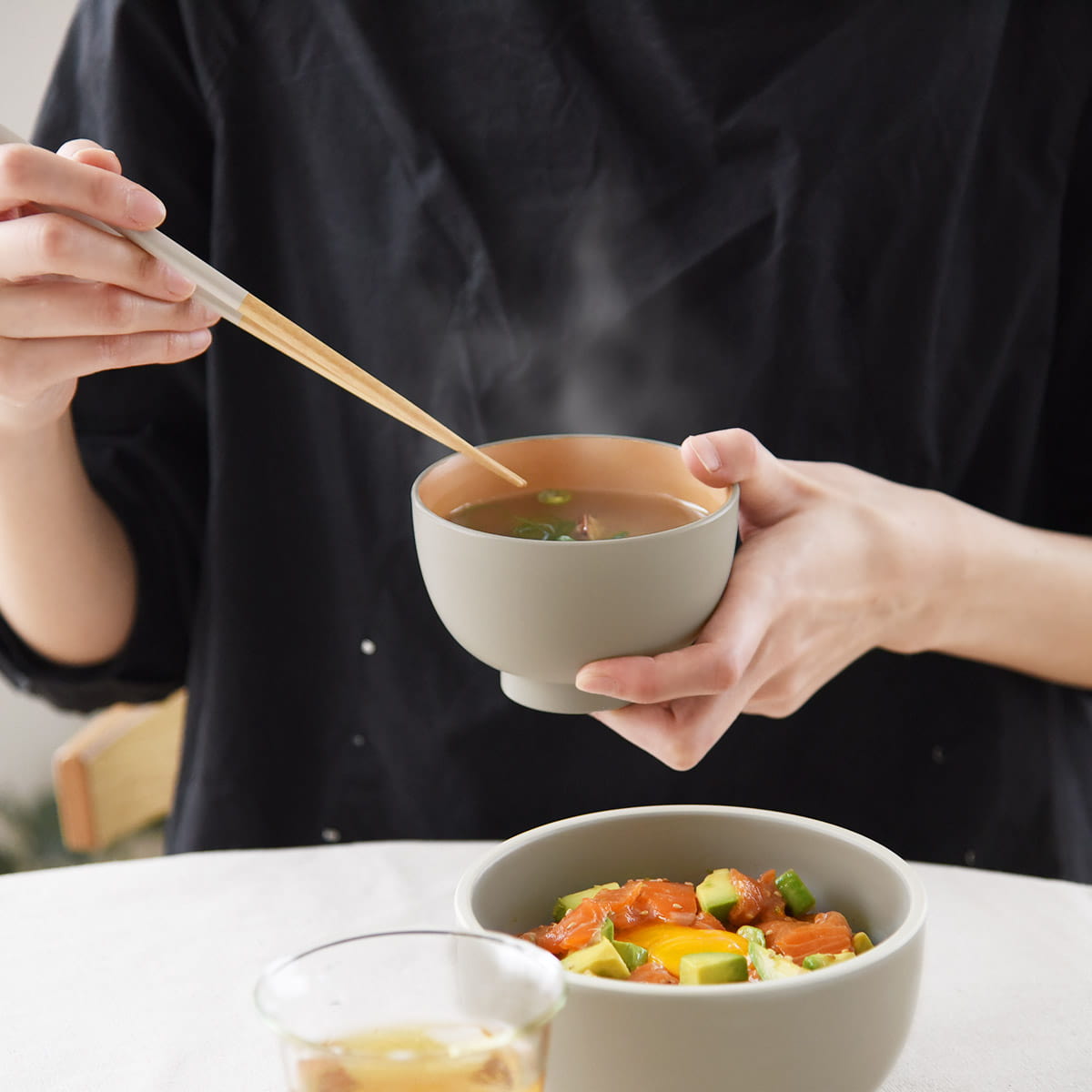 bon moment 電子レンジ&食洗機が使える 汁椀 370ml/ボンモマン