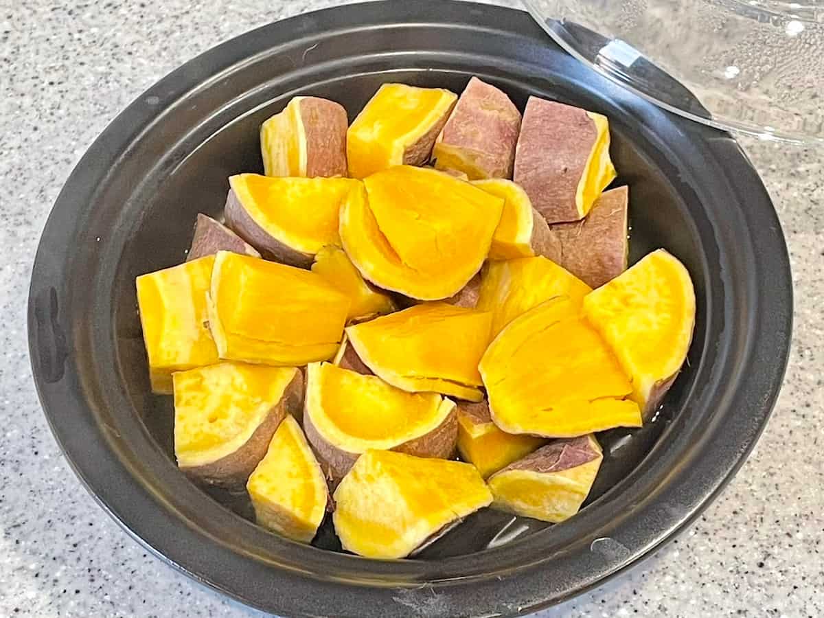 ほうれん草とベーコンのさつまいもサラダ