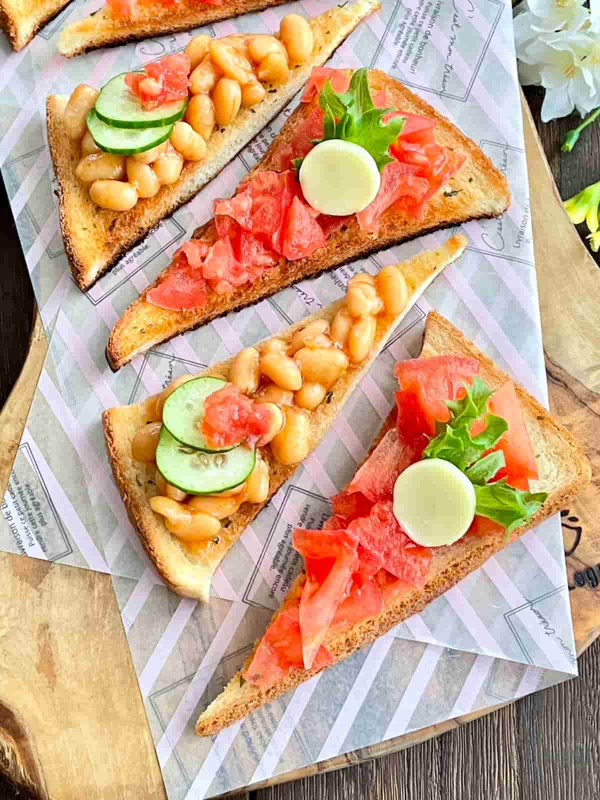 ２種類のブルスケッタ