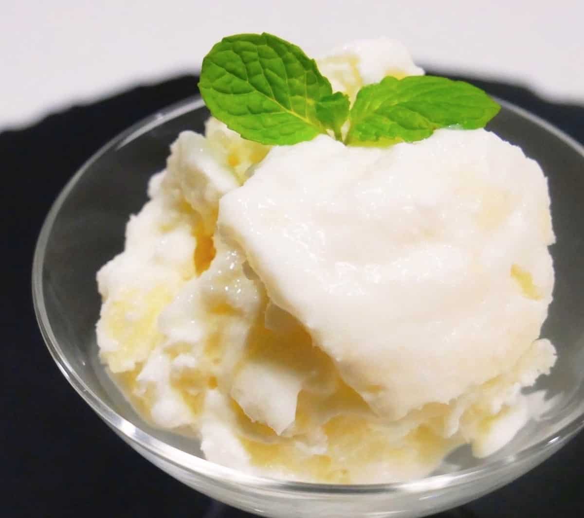 てぬキッチンさん りんごヨーグルトアイス