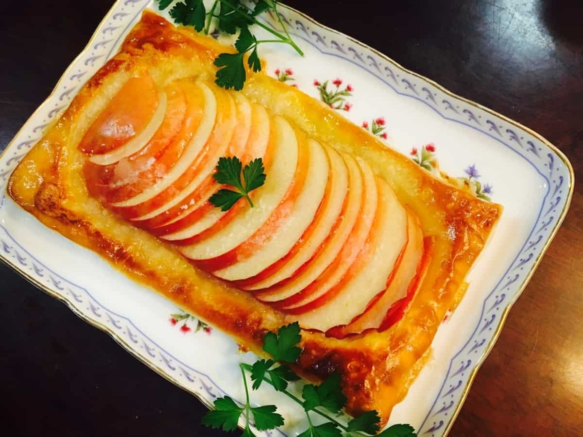 てぬキッチンさん オープンアップルパイ