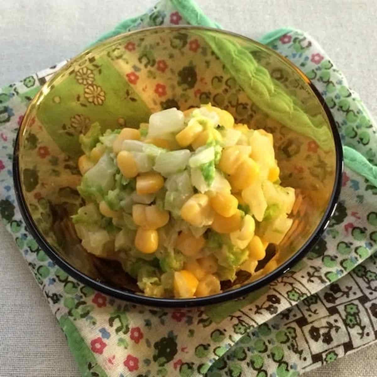 武田真由美さん 白菜とコーンのコールスロー